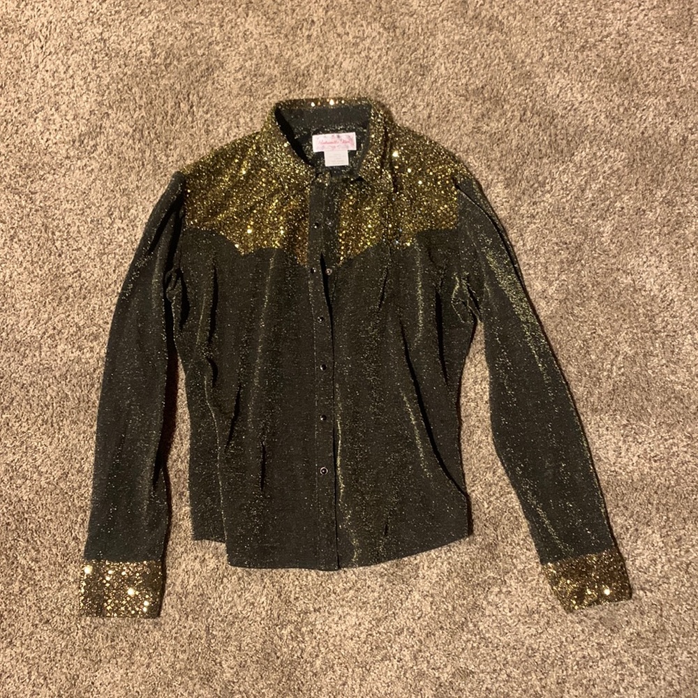 Sparkly Retro Rodeo Queen Button down Shirt